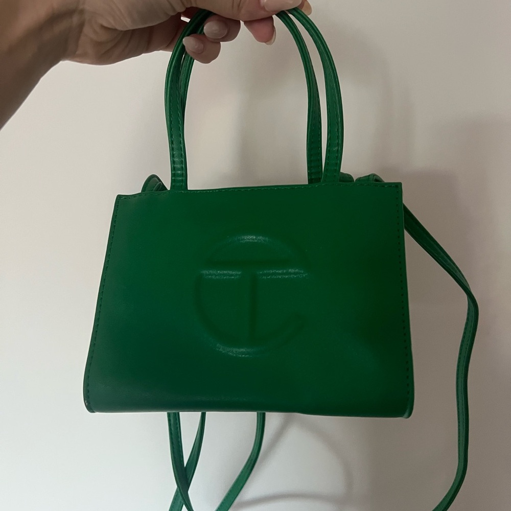 Telfar Green Mini Shopping Bag